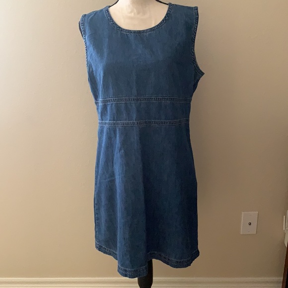 SIZE 13/14 Express Bleus Jean Dress - Picture 2 of 10